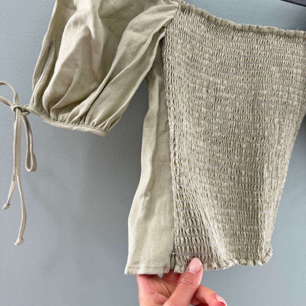 Reformation Maryland Linen Top NWT - Picture 6 of 12